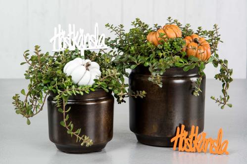 Pumpa - Oransje - Dekorasjon på pinne - 1 stk - 6 cm - www.frokenfraken.se