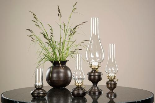Fotogenlampe - For varmelys - Antikk Brun - 27 cm - www.frokenfraken.se
