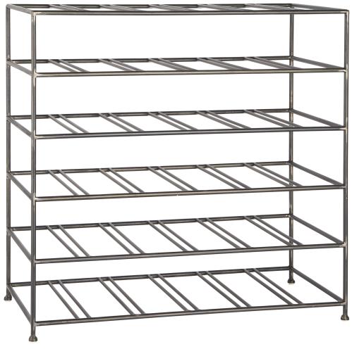 Vinstativ - Svart Metall - 30 flasker - 54,5 x 56 cm - www.frokenfraken.se