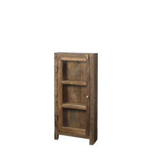 Vitrineskap - Brun/Natur - 177 x 103 x 40 cm - www.frokenfraken.se