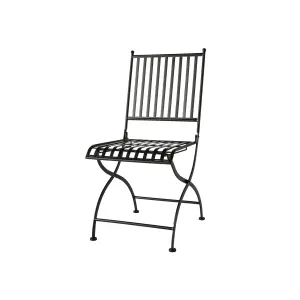 Trædgårdsstol - Stol - 2-pack - Jærn - Svart - 41 x 52 x 88 cm - www.frokenfraken.se