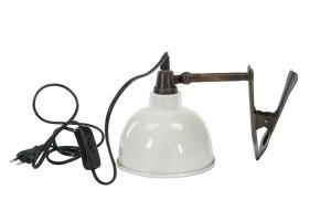 Lampe - Klemmespot - Emalje Shell - 15 x 15 cm - www.frokenfraken.se