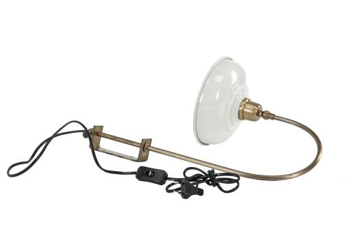 Vegglampe - Emalje Shell - 20 x 24/48 cm - www.frokenfraken.se