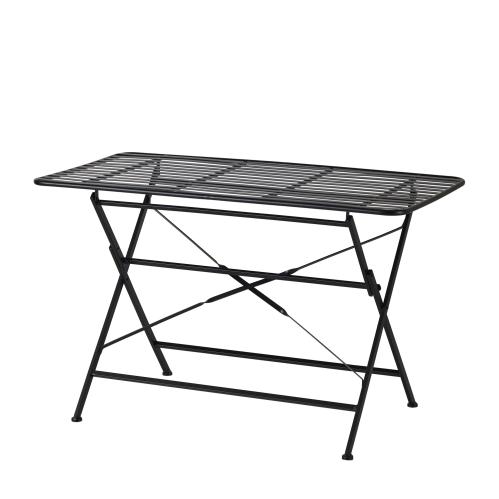 Trädgårdsbord - Järn - Svart - 120 x 63 x 75 cm - www.frokenfraken.se