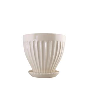 Krukke Anna 21 cm Kremhvit - Ø21 x H19 cm - www.frokenfraken.se