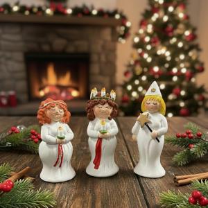 Luciatog – 3 figurer – 7,5 x 3 x 3 cm - www.frokenfraken.se