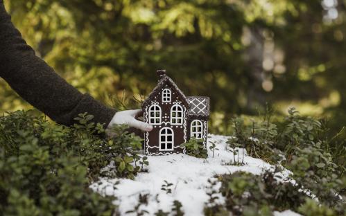 Lyslykt - Hus - Pepperkakehus - Nr 5 - www.frokenfraken.se