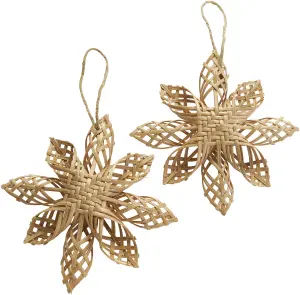 stjerne - Anna - 2 stk - Natur 16 cm - www.frokenfraken.se