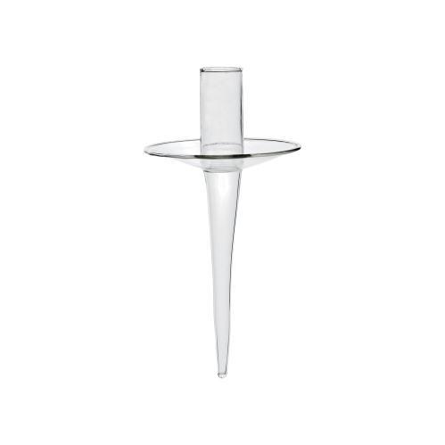Lys holder - Klar - 20 cm - www.frokenfraken.se
