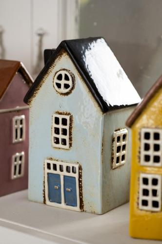 Lyslykt - Hus - Nyhavn - Mint - 19 cm - www.frokenfraken.se