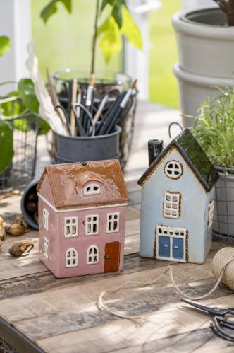 Lyslykt - Hus - Nyhavn - Mint - 19 cm - www.frokenfraken.se