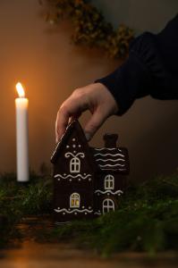 Lyslykt - Hus - Pepperkakehus - Nr 6 - www.frokenfraken.se