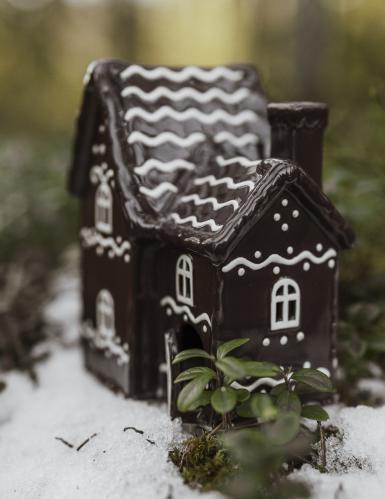 Lyslykt - Hus - Pepperkakehus - Nr 6 - www.frokenfraken.se