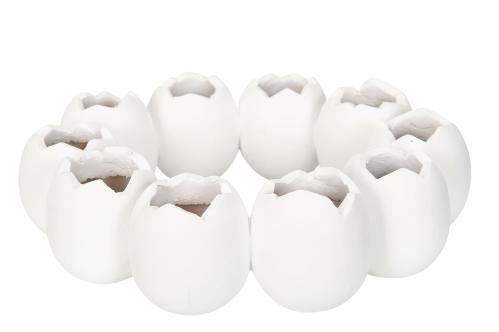 Vase - Eggkrans - Hvit - 21 x 6,5 cm - www.frokenfraken.se