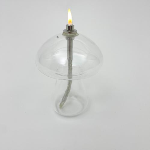 Oljelampe S – Glass – Soppformet – Ø8 x 10 cm - www.frokenfraken.se