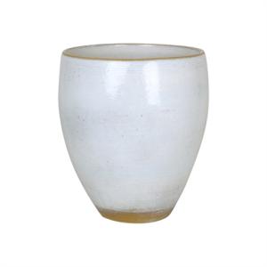 Vase Elsa Hvitt Glasuret Liten - Ø 15,5 x H 19 cm - www.frokenfraken.se