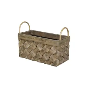 Spånkorg Knäckebröd Grå - W 10 x L 20,5 x H 10 cm - www.frokenfraken.se