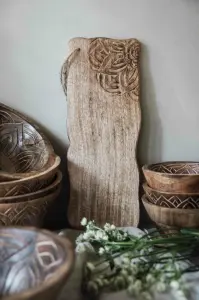 Skjærebrett - Fleur - Bidra til Barncancerfonden - 38 X 15 X 2 cm - www.frokenfraken.se