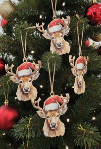 Julekule - Hengende - Rein - Keramikk - 10 x 9 cm - www.frokenfraken.se