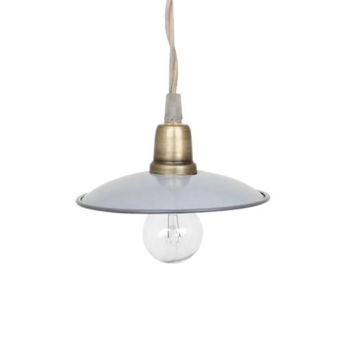 Taklampe - Grå/Messing - 8 x Ø14 cm - www.frokenfraken.se
