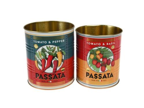 Plåtbøtte - Boks i metall - Retro - Passata - 2 størrelser - www.frokenfraken.se