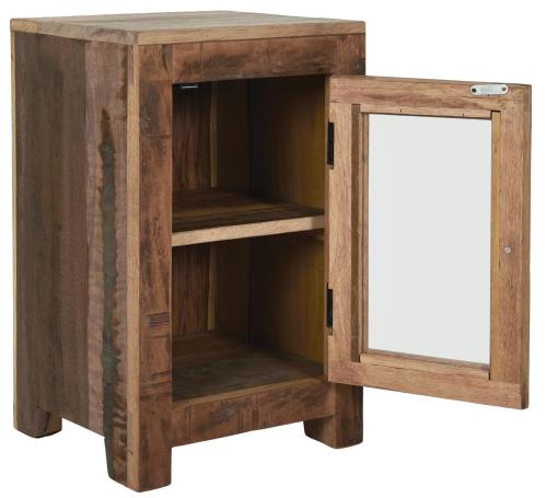 Sidobord - Skåp med glasdørr - Wood - 62 cm - www.frokenfraken.se