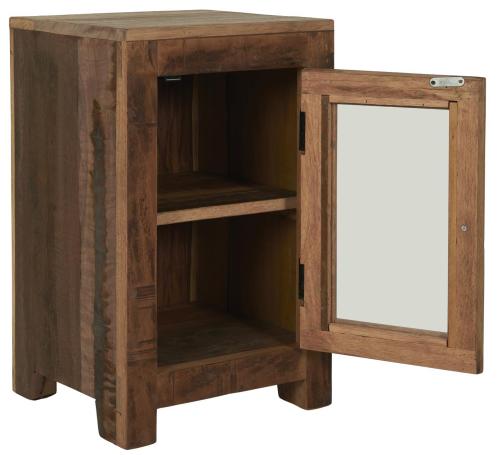 Sidobord - Skåp med glasdørr - Wood - 62 cm - www.frokenfraken.se