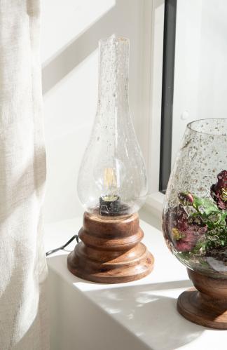 Lampe - Parafinlampe med strøm - Mangotre - 41,5 cm - www.frokenfraken.se