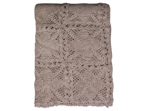 Sticket teppe - gammelrosa - 180 cm - www.frokenfraken.se