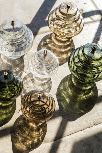 Oljelampe - Twin - Glass Grønn - Ø20 x 23 cm - www.frokenfraken.se