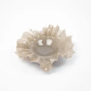 Fat/Skål - Loa - Taupe - Glass - Ø25 cm - www.frokenfraken.se