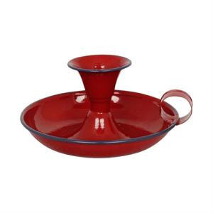 Lysstake Olle Rød - Ø 13 x H 6 cm - www.frokenfraken.se