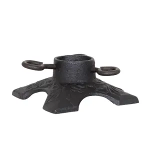 Lysstake i jern juletrefot - B 8 x L 8 x H 3,5 cm - www.frokenfraken.se