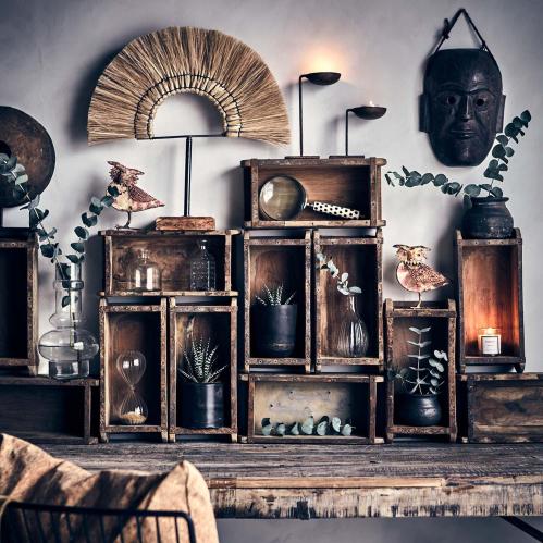 Telysholder S - Rust - 8 x 8 x 19 cm - www.frokenfraken.se