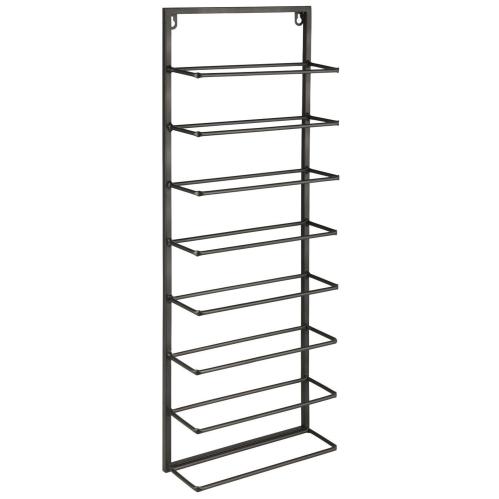 Vinstativ for vegg - 8 flasker - Metall Svart - www.frokenfraken.se