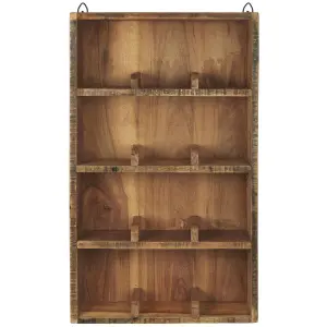 Vegghylle med 12 rom - Tre - 61 x 36 cm - www.frokenfraken.se
