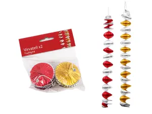 Girlang - Virvateller - Klassiskt Julpynt - 2-pakning - www.frokenfraken.se