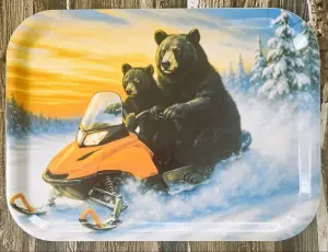 Brett – Snøskuterbjørner – 27 x 20 cm - www.frokenfraken.se