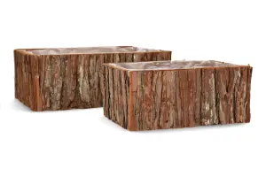 Krukke – Bark – 2 stk – 27 og 20 cm - www.frokenfraken.se