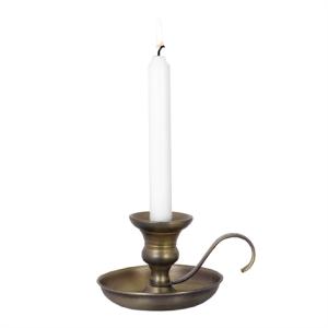 Lysstake - Kammerlysstake - Antikk messing - Ø 12 x B 14 x H 9 cm - www.frokenfraken.se