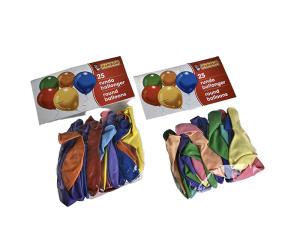 Ballonger - Blandede farger - 25-pakning - www.frokenfraken.se