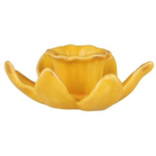 Lysstake - Påskelilje gul - for 2,2 cm lys - 11,5 cm - www.frokenfraken.se