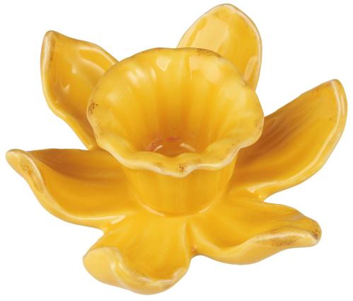 Lysstake - Påskelilje gul - for 2,2 cm lys - 11,5 cm - www.frokenfraken.se