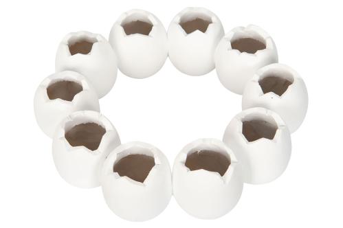 Vase - Eggkrans - Hvit - 21 x 6,5 cm - www.frokenfraken.se