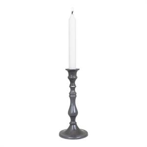 Lysstake Hedda Grå Liten - Ø 9 x H 21 cm - www.frokenfraken.se