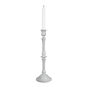 Lysstake Hedda Antikk Hvit Høy - Ø 11 x H 35 cm - www.frokenfraken.se