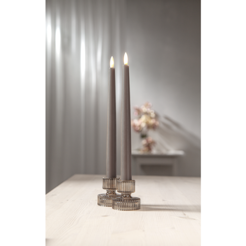 Batterilys - Kronelys/Antikklys - Mauldyr - Flamme - 2 stk - www.frokenfraken.se