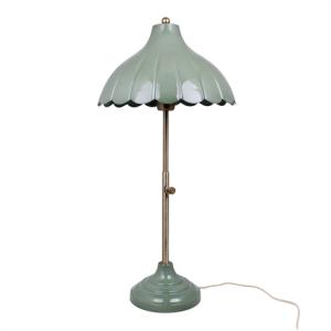 Bordlampe Annie Antikk Grønn - Ø 30 x H 68 cm - www.frokenfraken.se