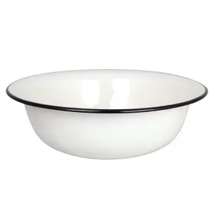 Vask - Emalje - 9L - Offwhite - Ø40 x 13 cm - www.frokenfraken.se