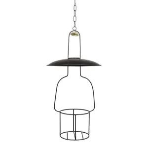 Hengende Stativ Svart for Parafinlampe Rett Stor - Ø 20 x H 40 cm - www.frokenfraken.se